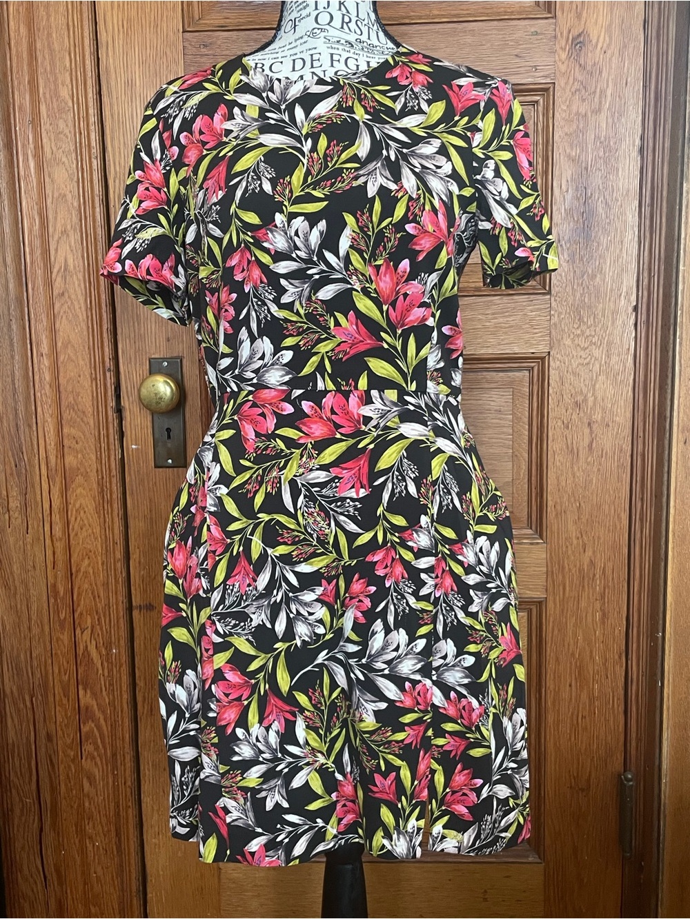 French Connection Floral Short-Sleeve Dress